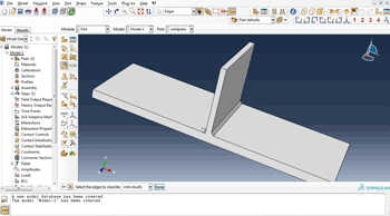 آموزش تحلیل اتصال ورق جوش خورده در نرم افزار آباکوس